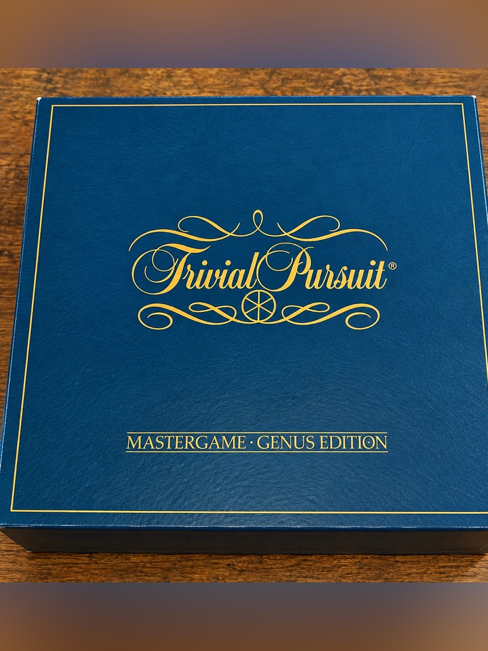 Vintage Trivial Pursuit Master Game Genius Edition Board Game - Blue